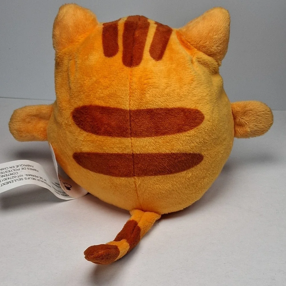 TeeTurtle Original Reversible Cat Plush - Orange Tabby - Happy & Angry